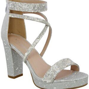 Rhinestone Platform Heel